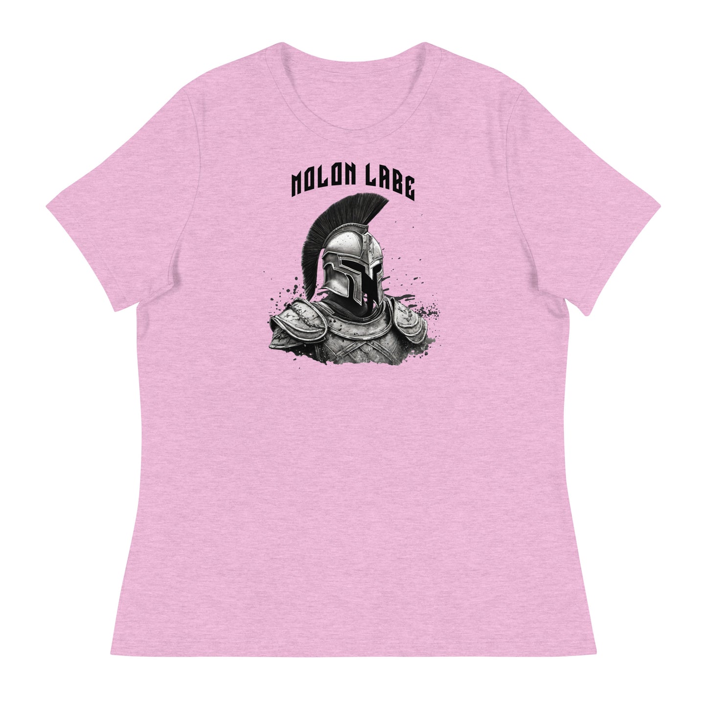 Molon Labe Spartan Women's Graphic T-Shirt Heather Prism Lilac