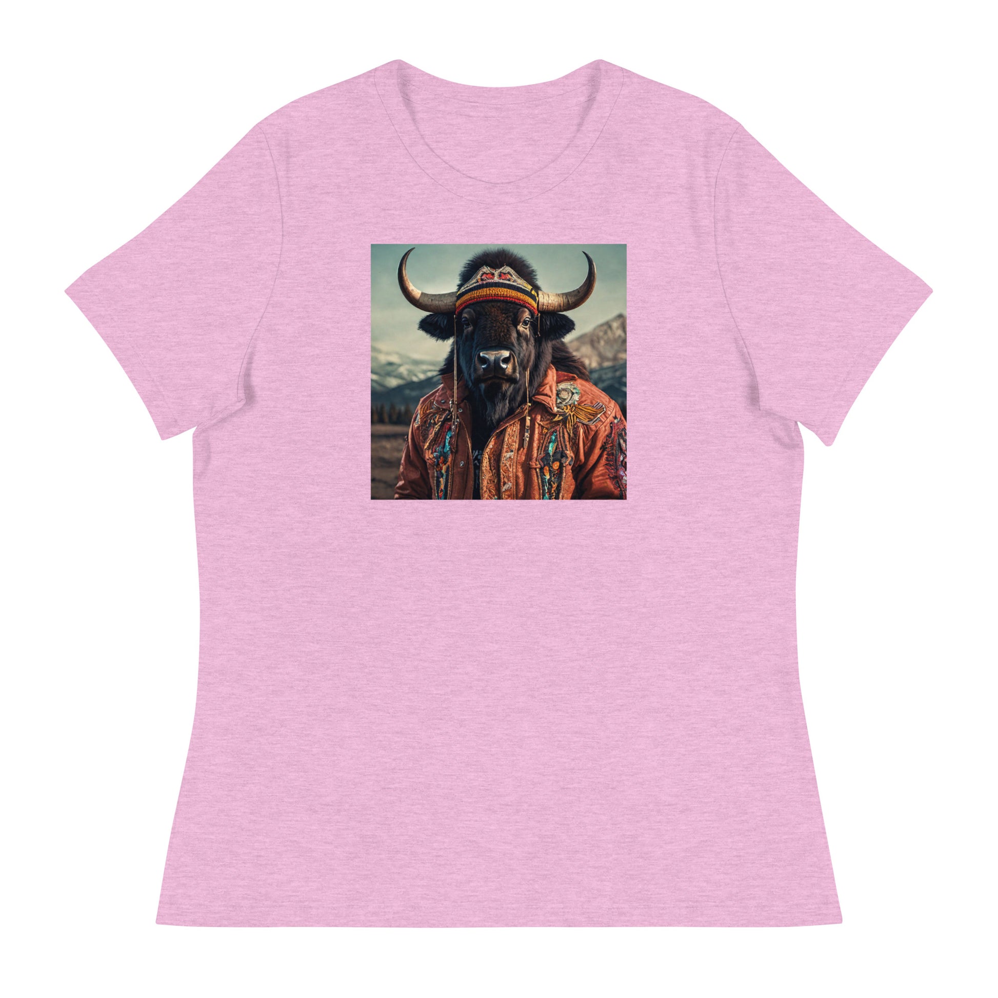 Wild Buffalo Women's Graphic T-Shirt Heather Prism Lilac
