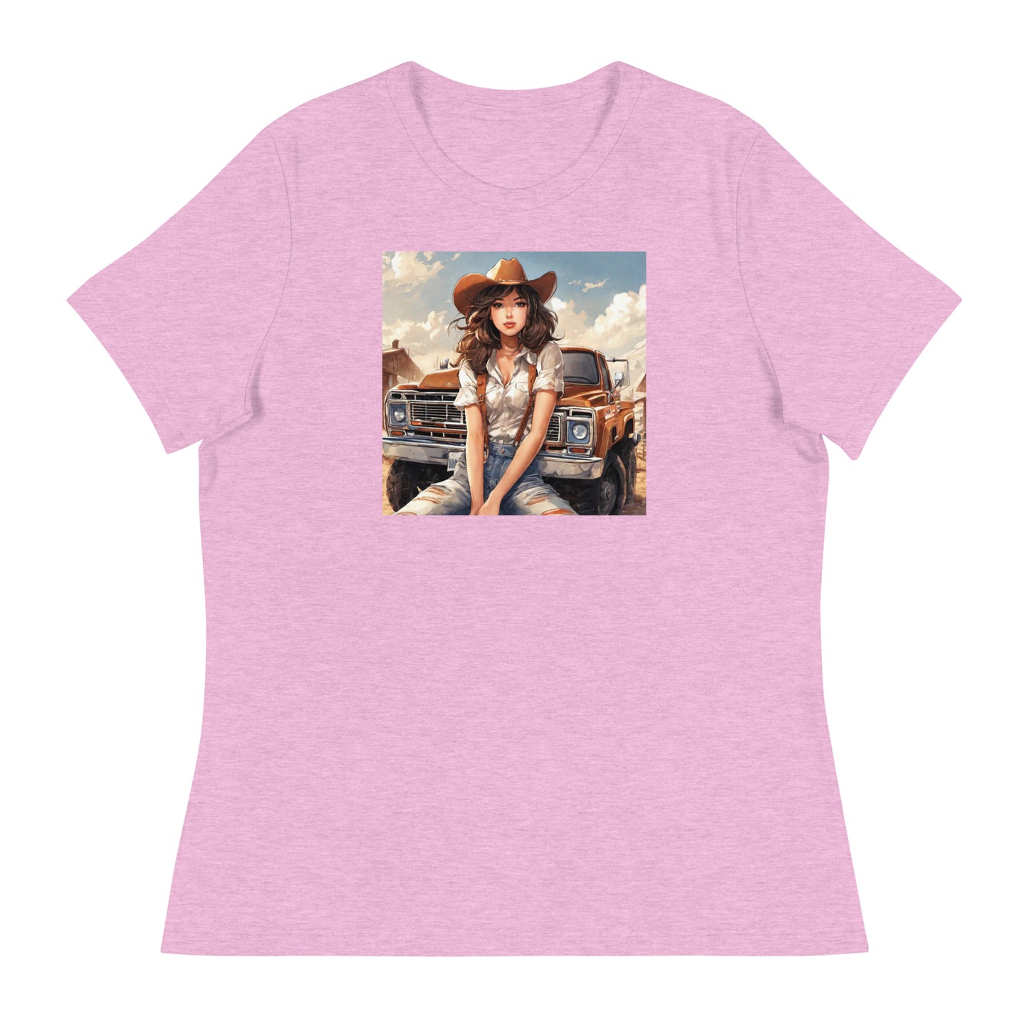 Cowgirl Cutie Women's Graphic T-Shirt Heather Prism Lilac