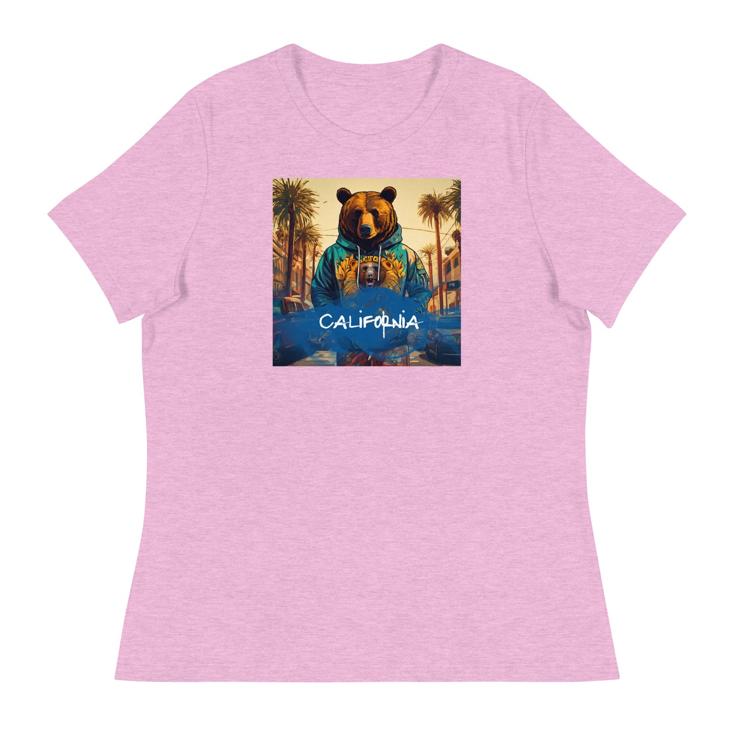 California Bear Women's T-Shirt Heather Prism Lilac