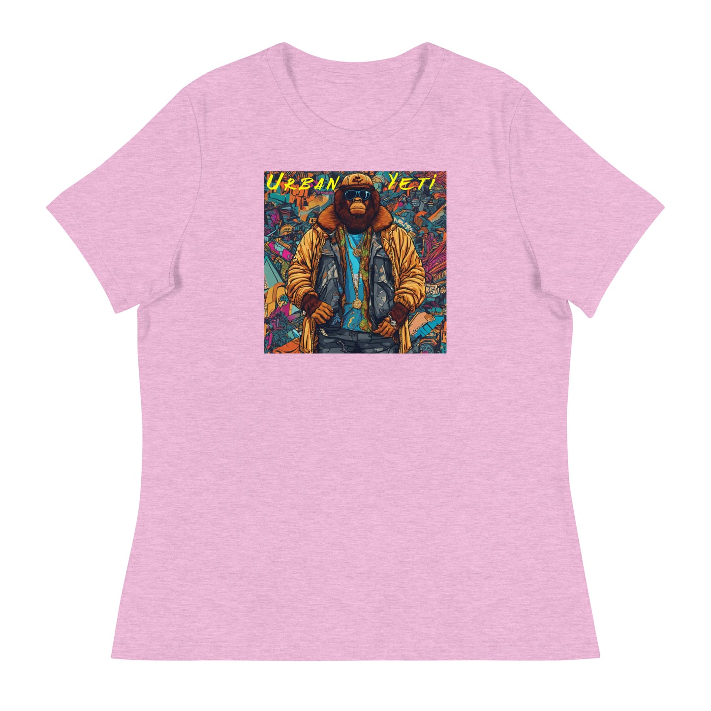 Bigfoot: The Urban Yeti Women's T-Shirt Heather Prism Lilac