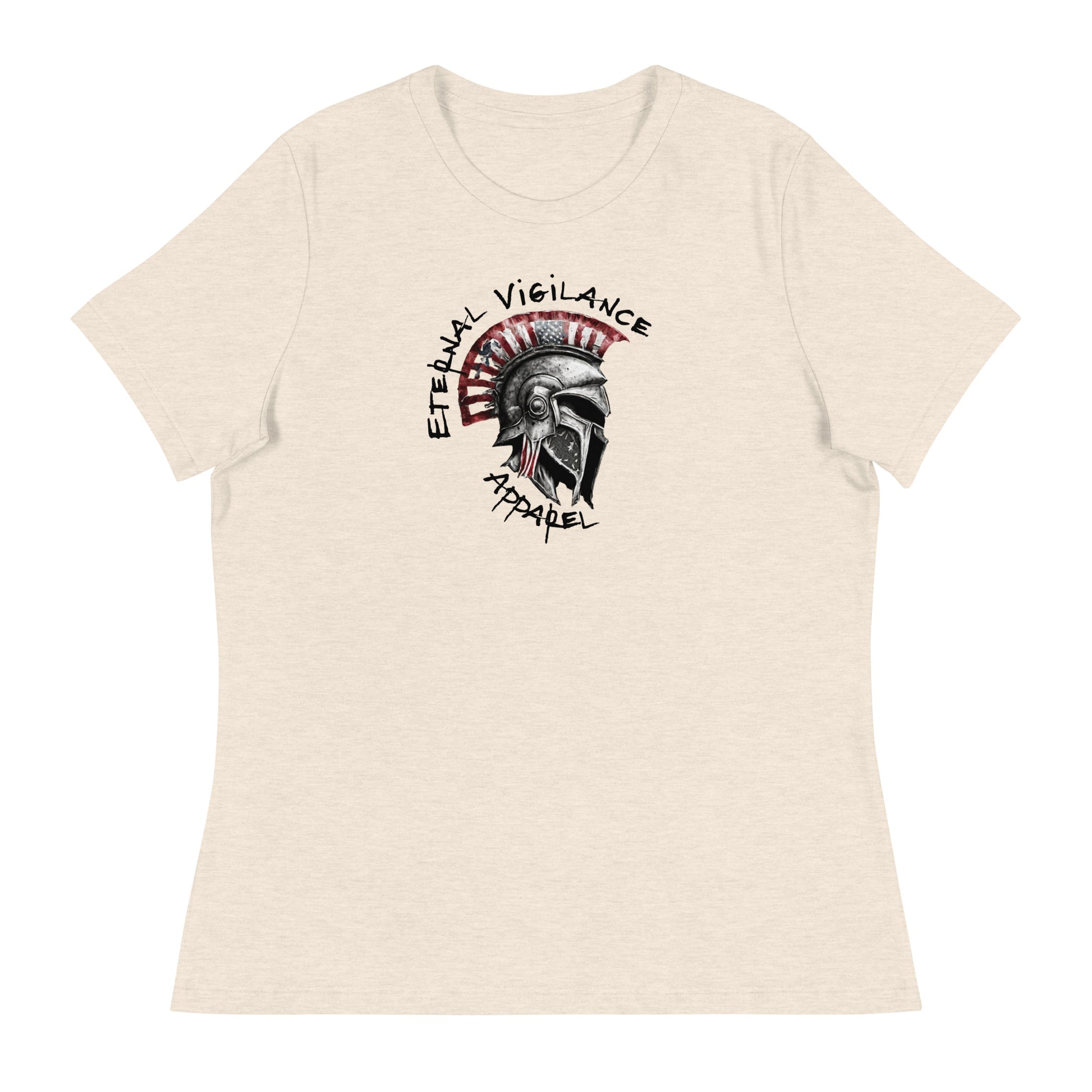 Eternal Vigilance Spartan Logo Women's T-Shirt Heather Prism Natural