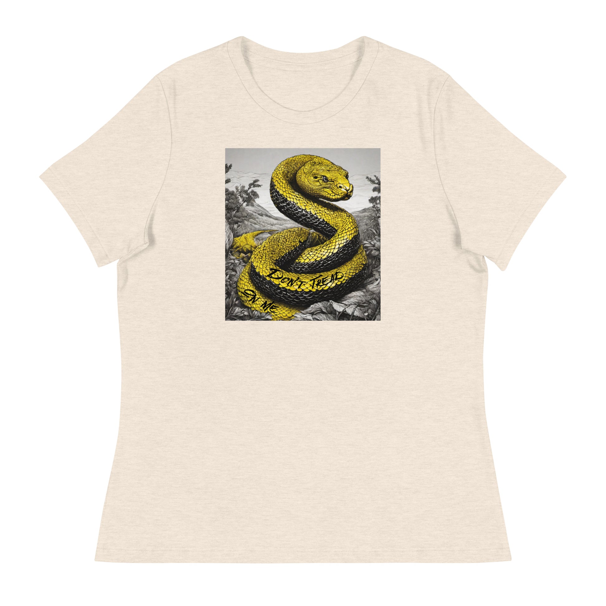 Don't Tread On Me Women's T-Shirt Heather Prism Natural