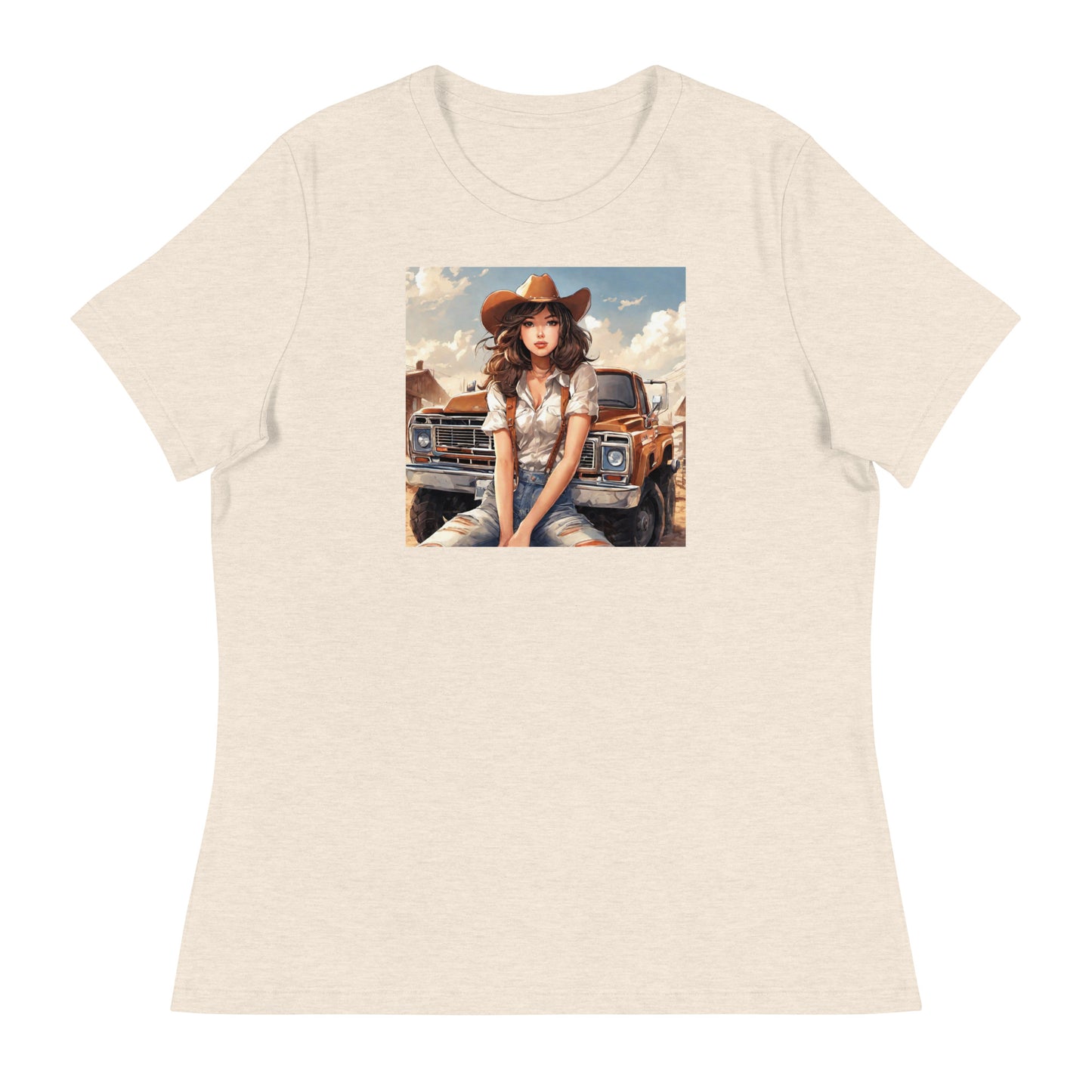 Cowgirl Cutie Women's Graphic T-Shirt Heather Prism Natural