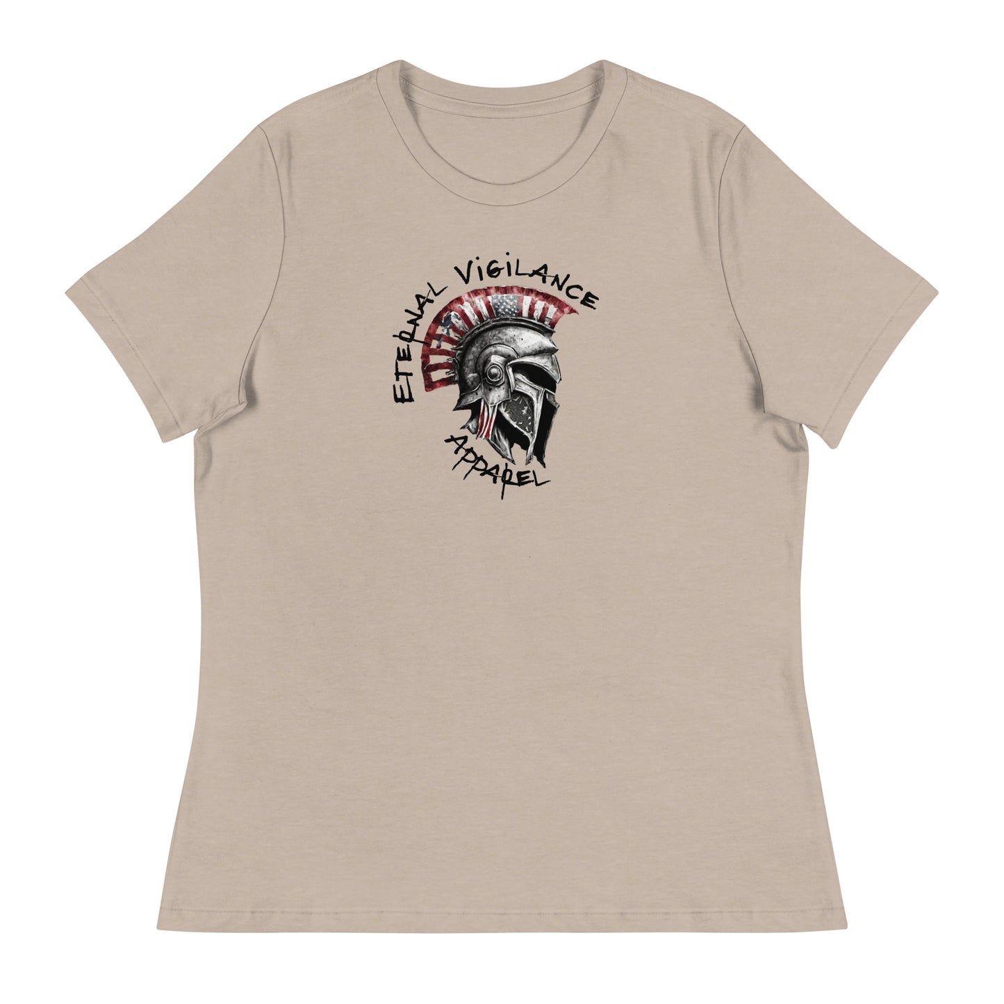 Eternal Vigilance Spartan Logo Women's T-Shirt Heather Stone