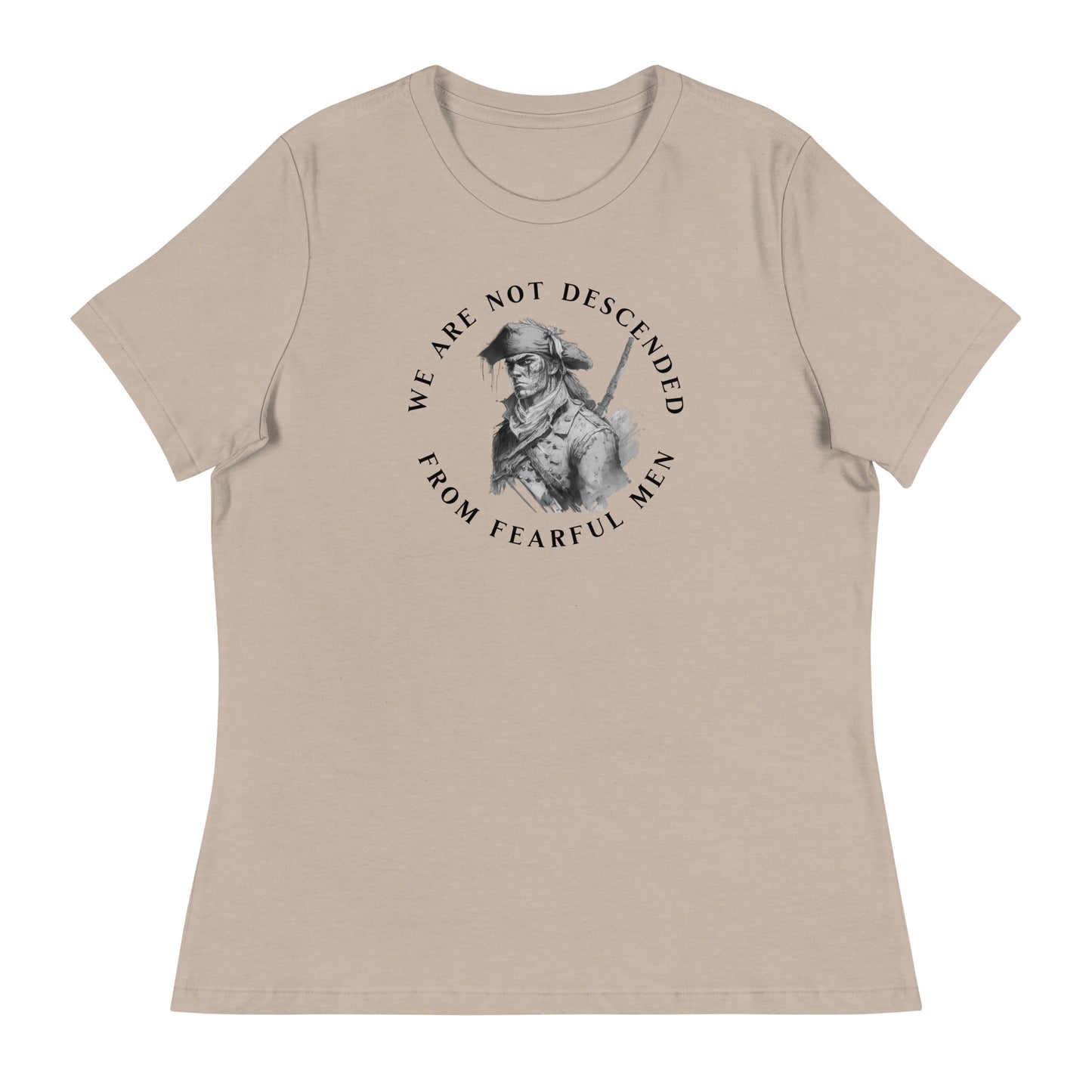 Fearless Patriot Women's T-Shirt Heather Stone