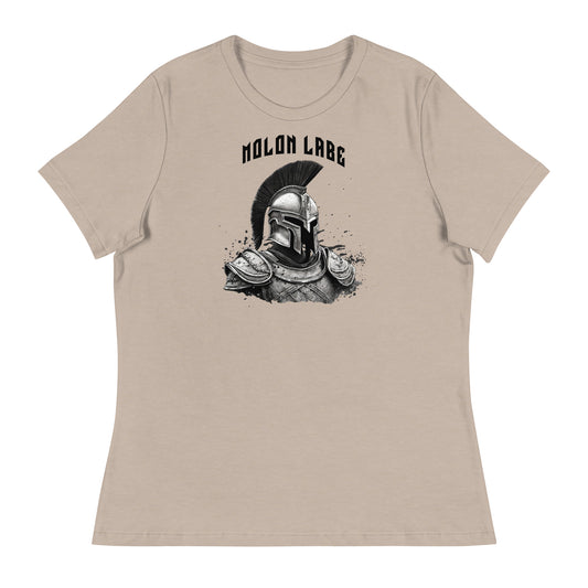 Molon Labe Spartan Women's Graphic T-Shirt Heather Stone