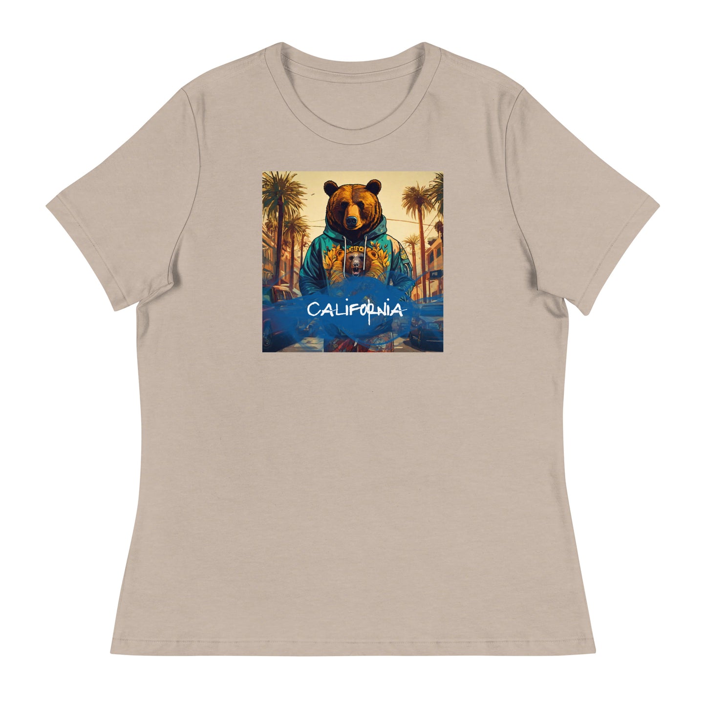 California Bear Women's T-Shirt Heather Stone
