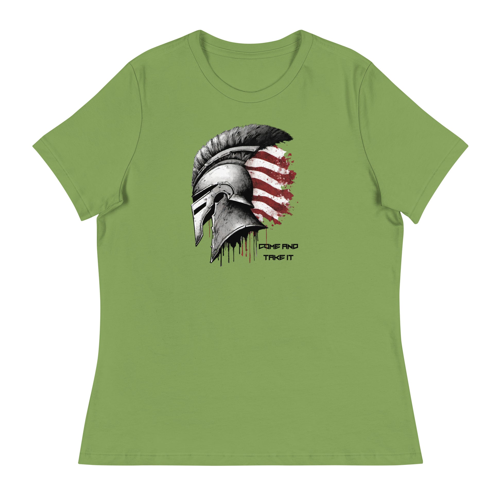 Come And Take It Spartan Women's Graphic T-Shirt Leaf