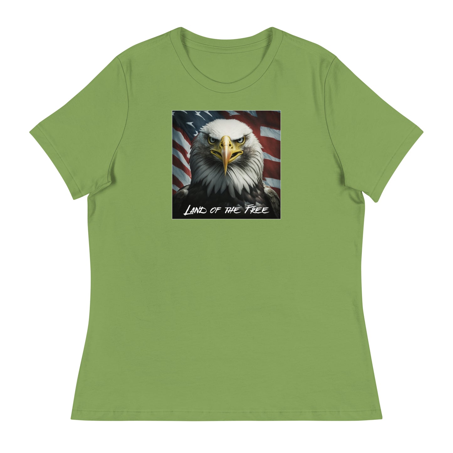 Land of the Free Graphic Women's T-Shirt Leaf
