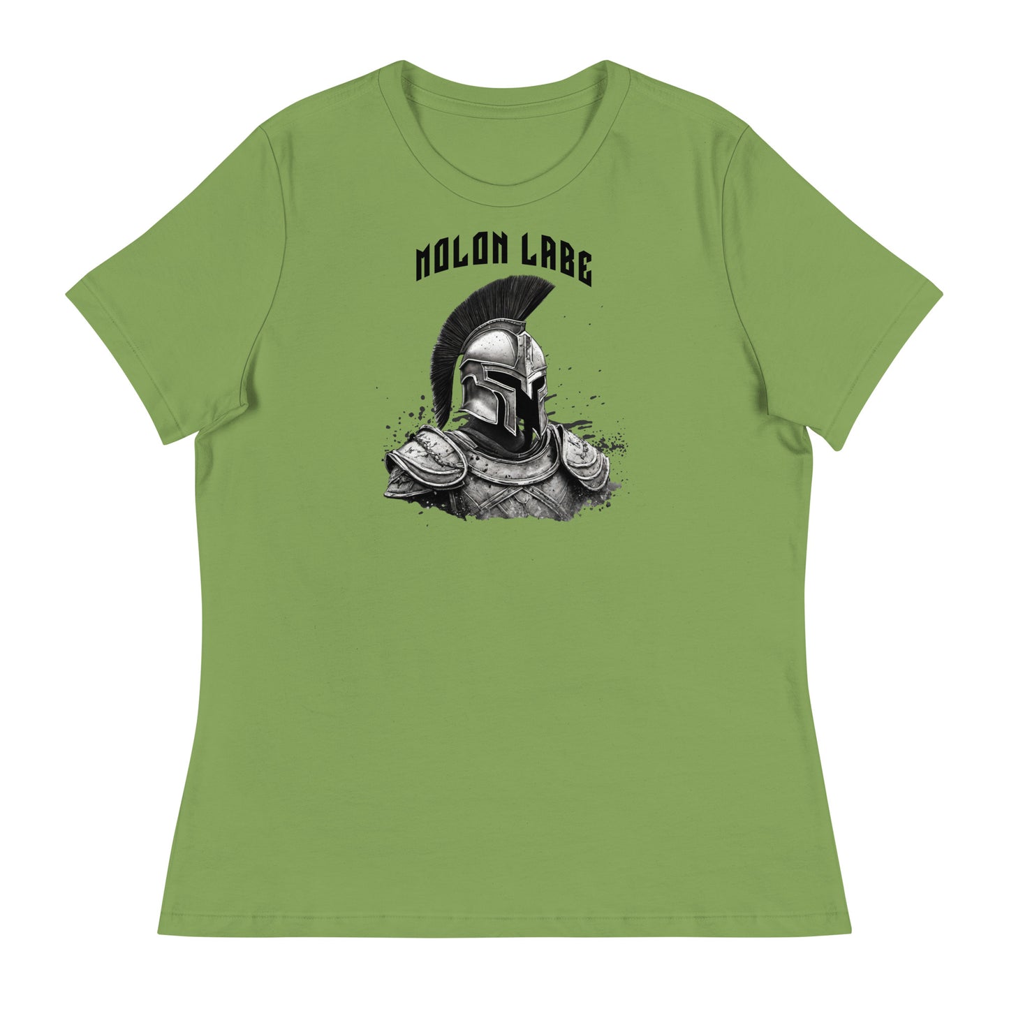 Molon Labe Spartan Women's Graphic T-Shirt Leaf
