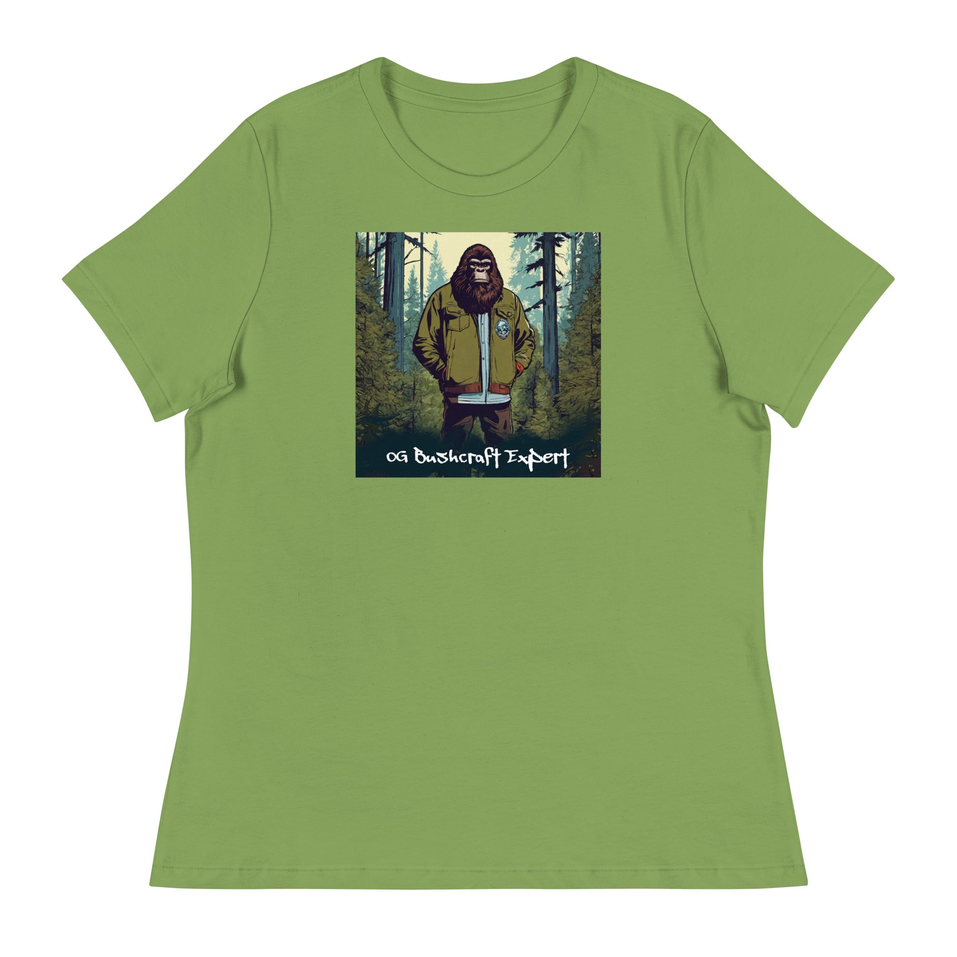 Sasquatch, The OG Bushcrafter Women's T-Shirt Leaf