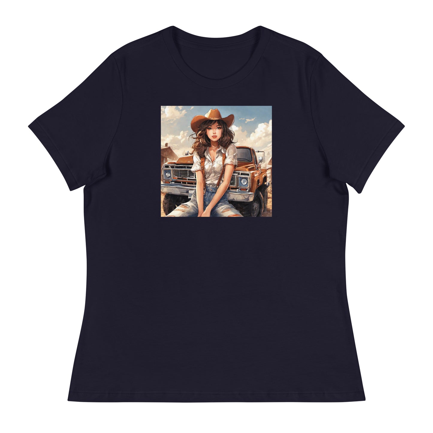 Cowgirl Cutie Women's Graphic T-Shirt Navy