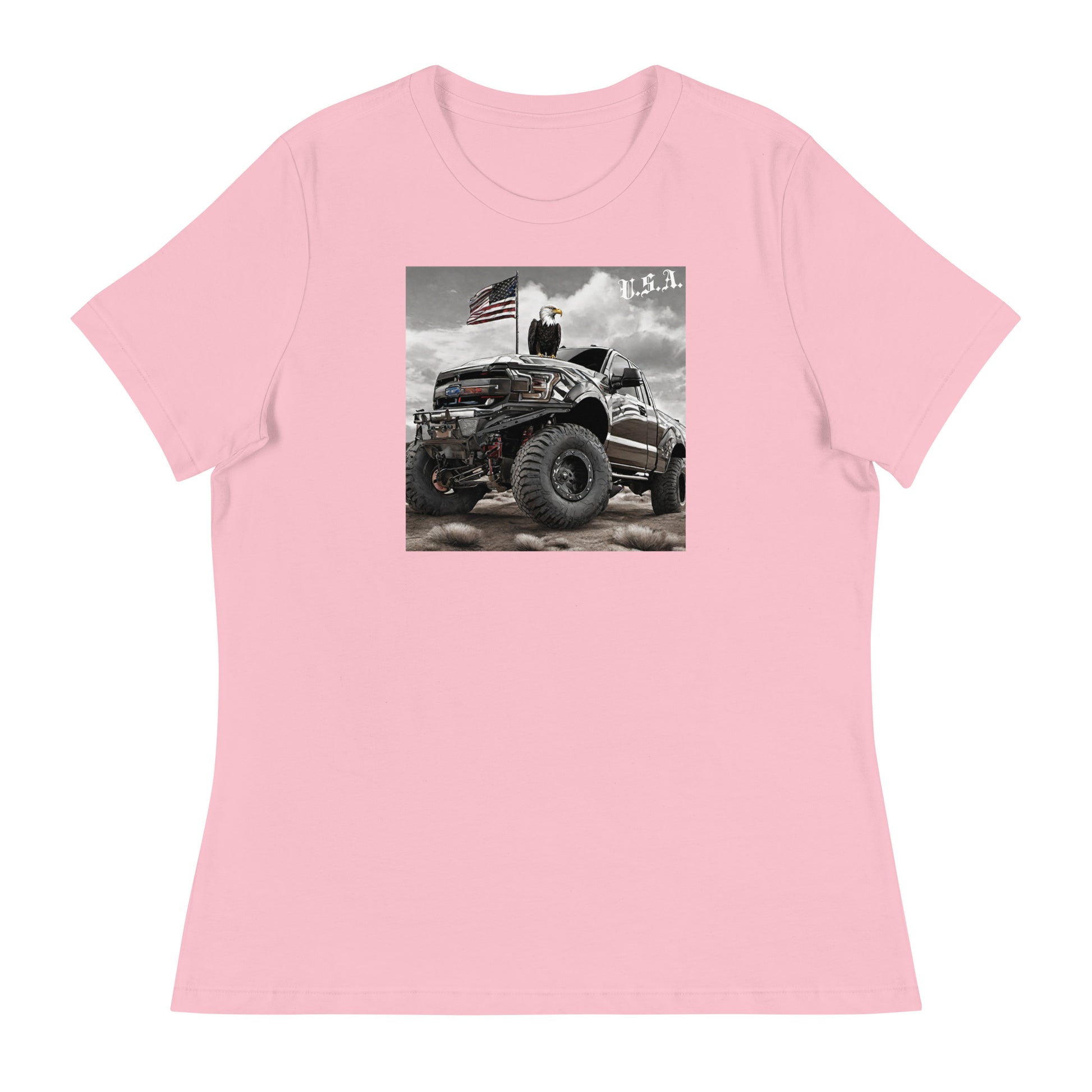U.S.A. Proud Women's T-Shirt Pink