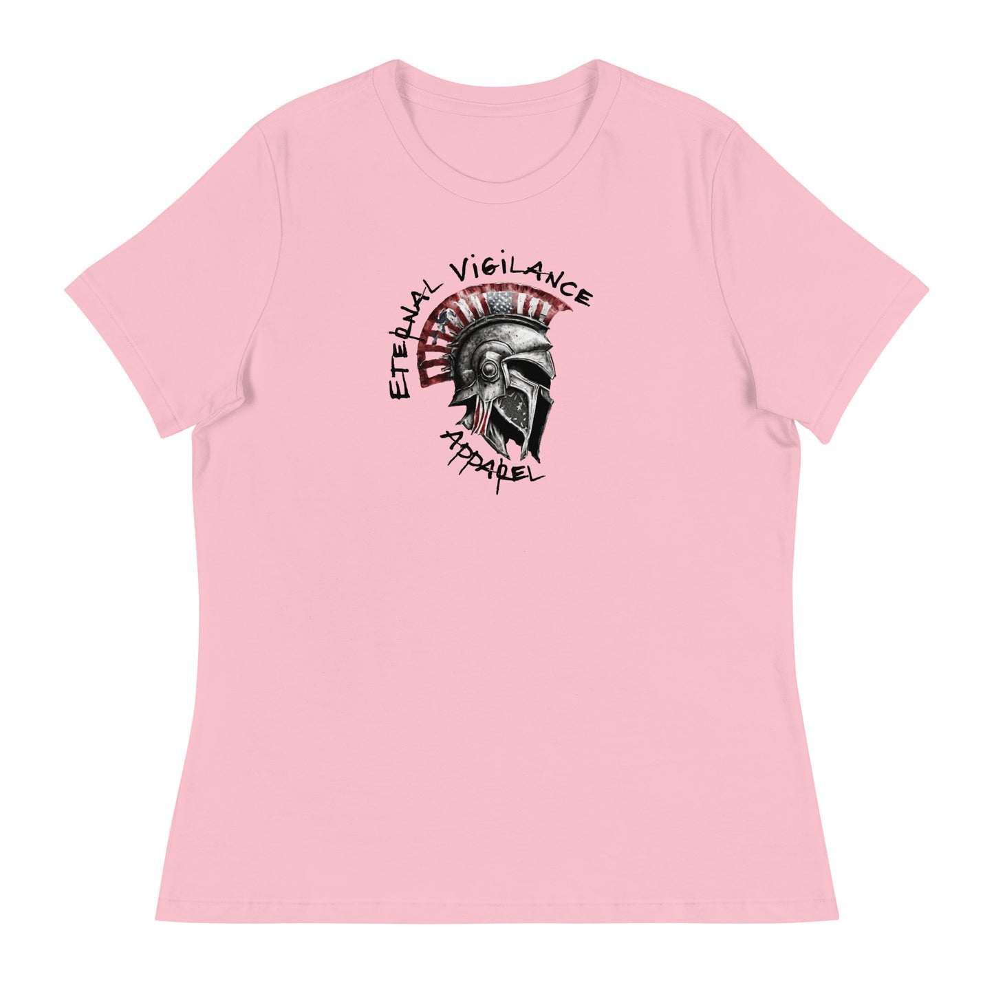 Eternal Vigilance Spartan Logo Women's T-Shirt Pink
