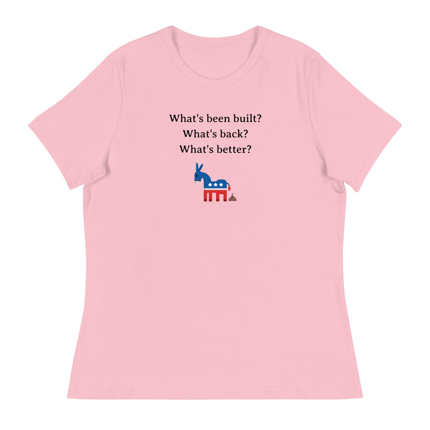 Liberal Lies Women's Relaxed Graphic T-Shirt Pink