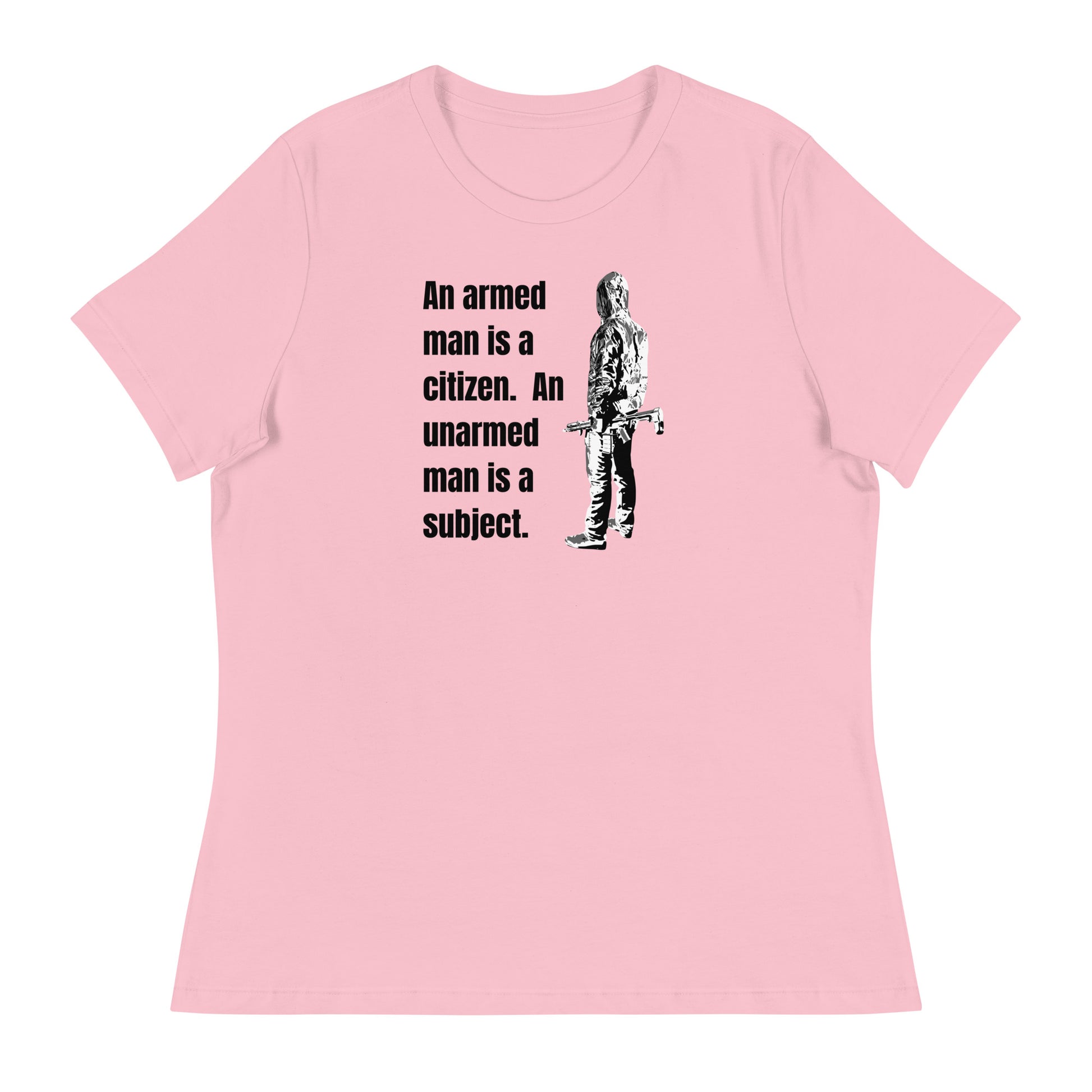 Citizen, not Subject 2nd Amendment Women's Relaxed T-Shirt Pink
