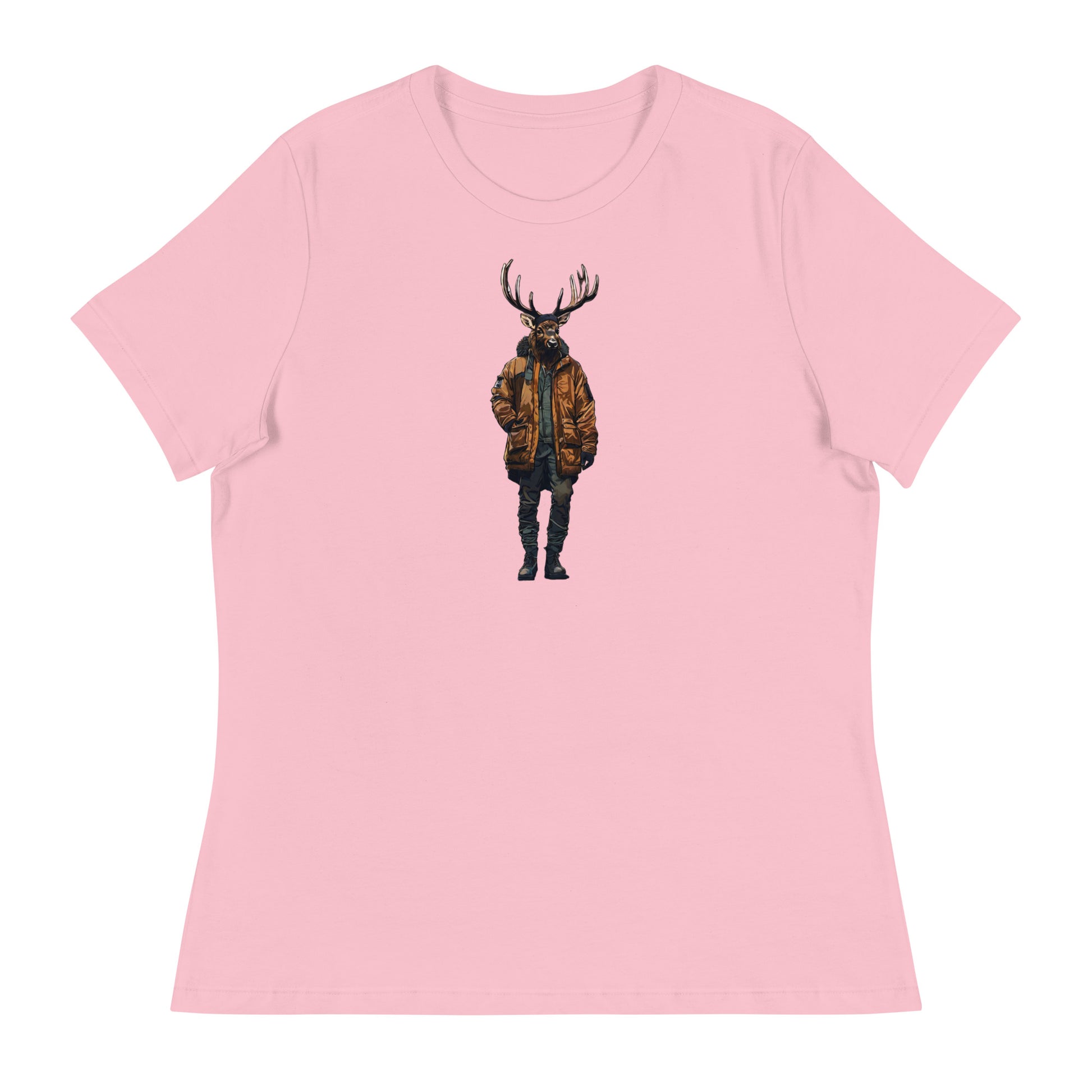 Urban Bull Elk Women's T-Shirt Pink