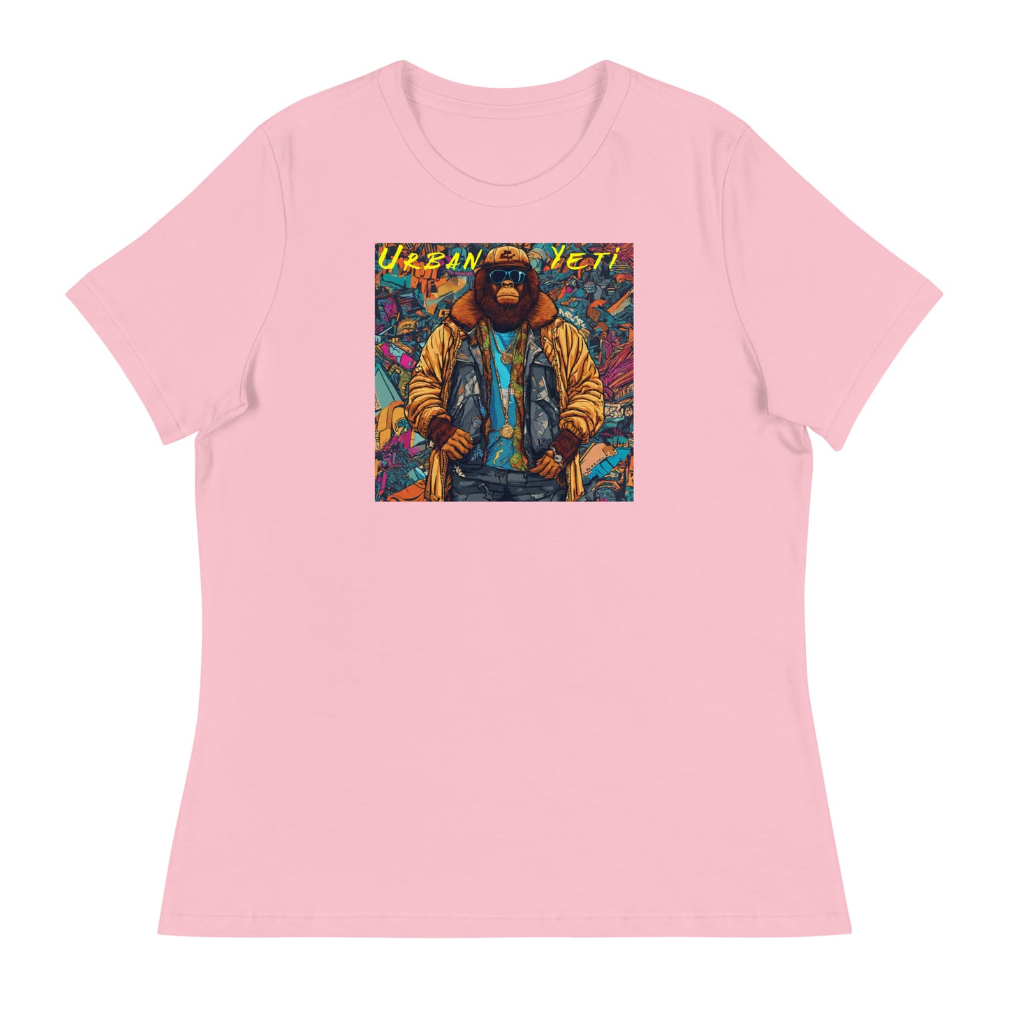 Bigfoot: The Urban Yeti Women's T-Shirt Pink