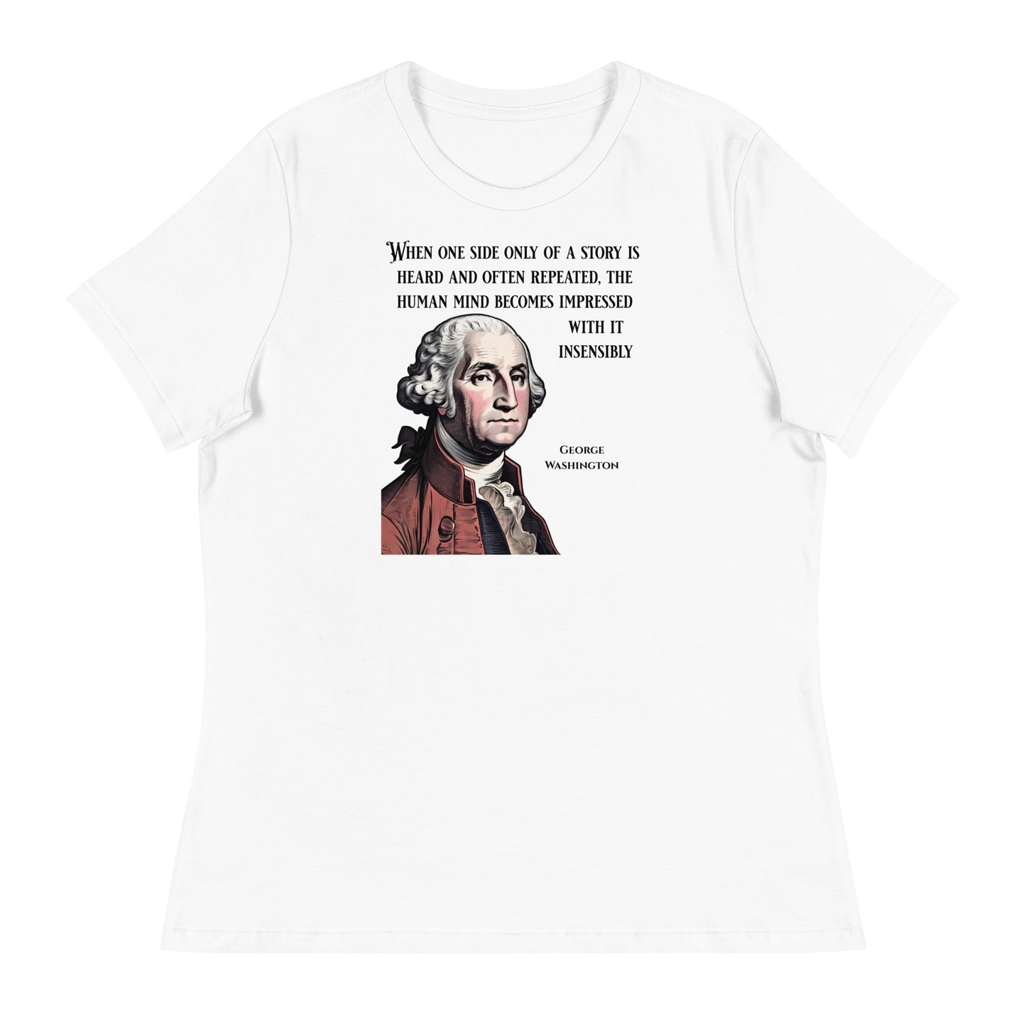 Washington's Wisdom Women's T-Shirt White