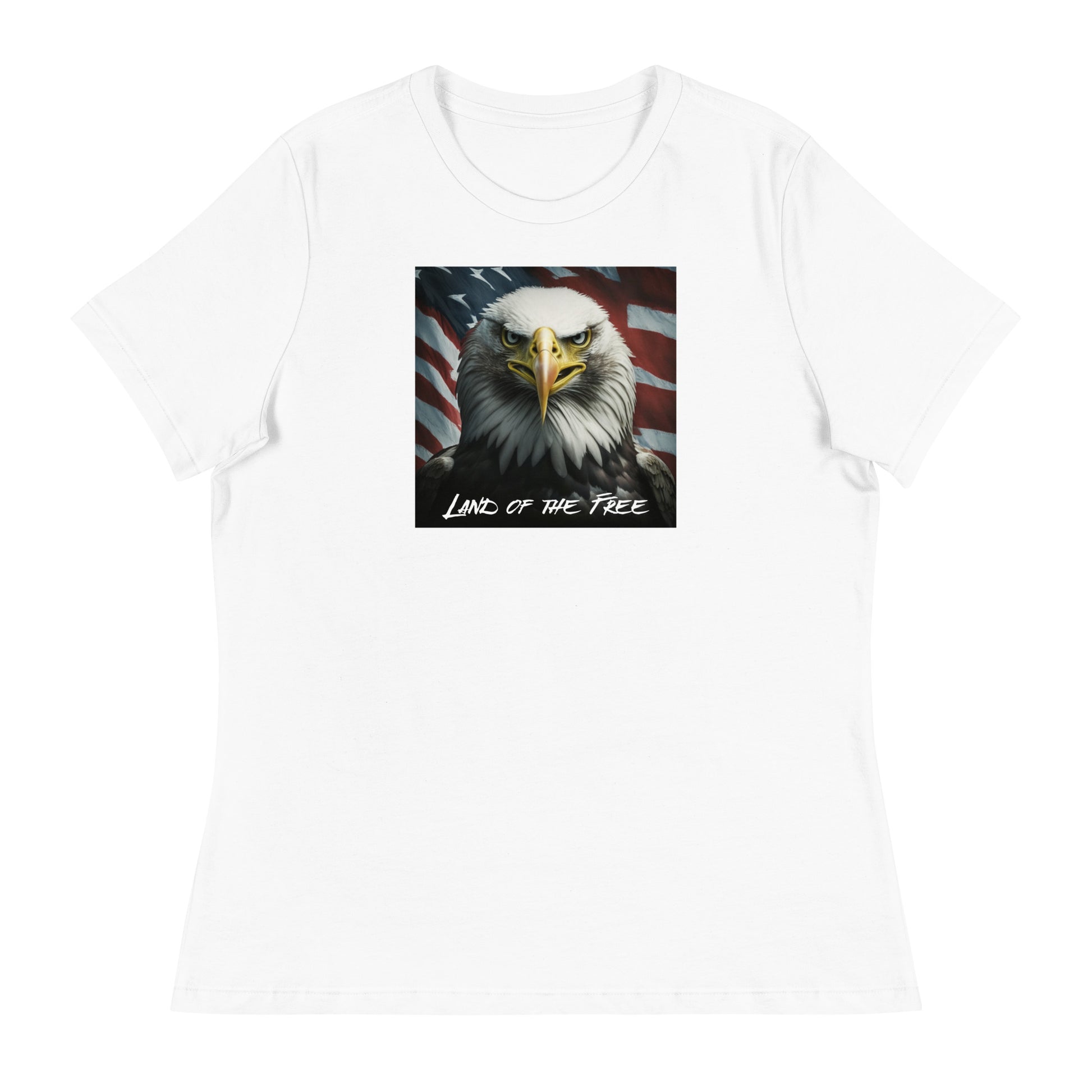 Land of the Free Graphic Women's T-Shirt White