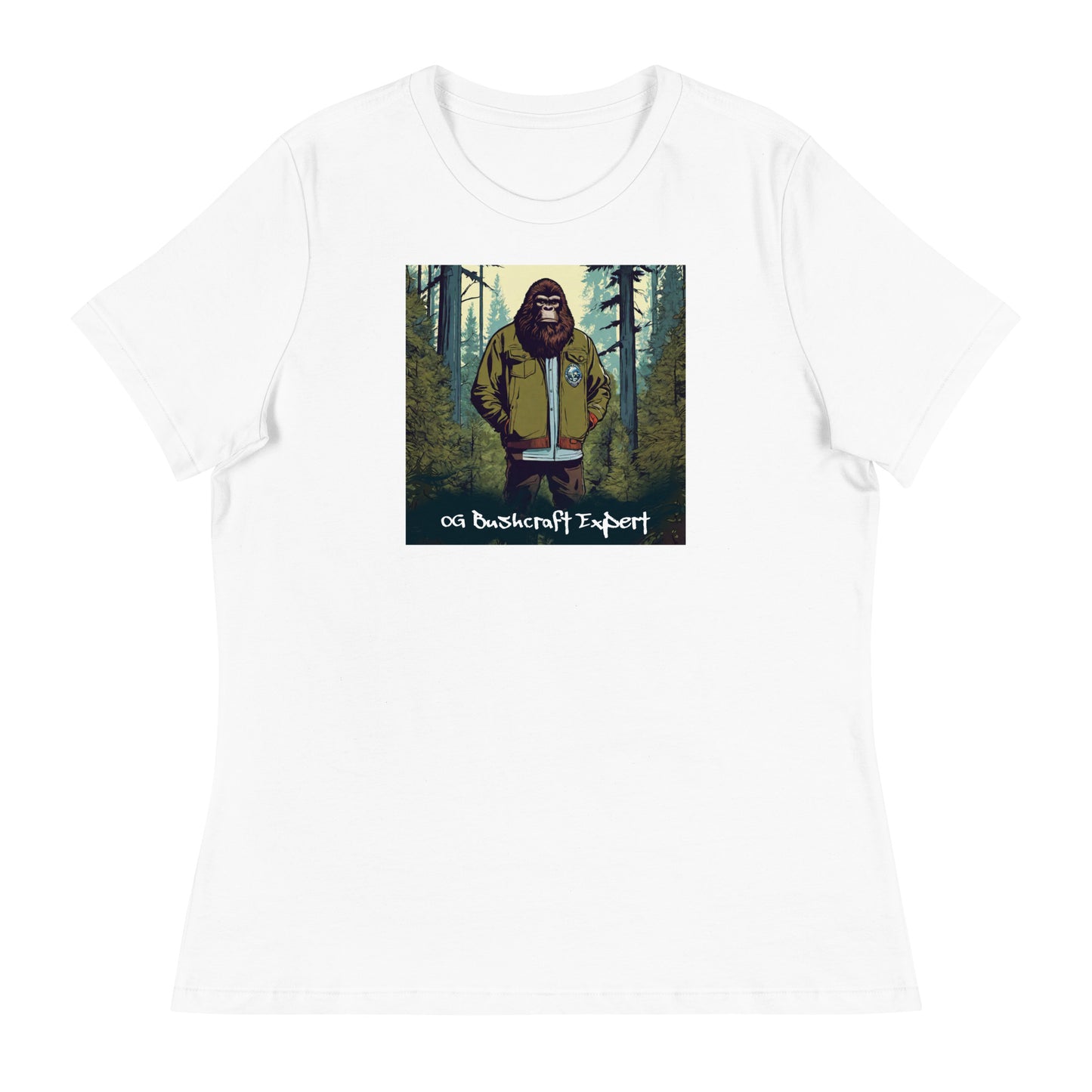 Sasquatch, The OG Bushcrafter Women's T-Shirt White