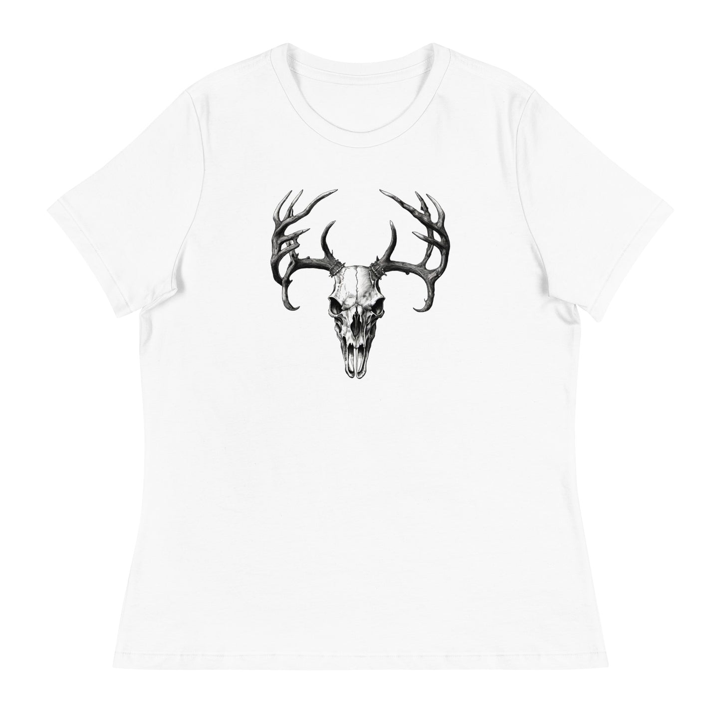 Deer Skull Women's T-Shirt White